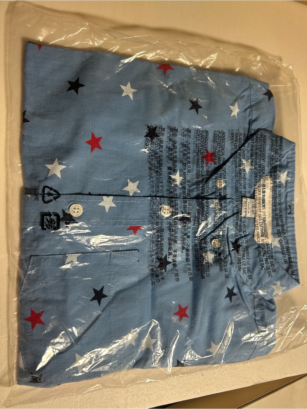 New Old Navy Boy’s Patriotic Button-Up Shirt 4th of July